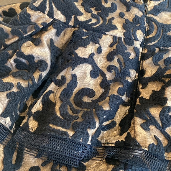 Tadashi Shoji beautiful lace Peplin dress in size 6. - Picture 7 of 11